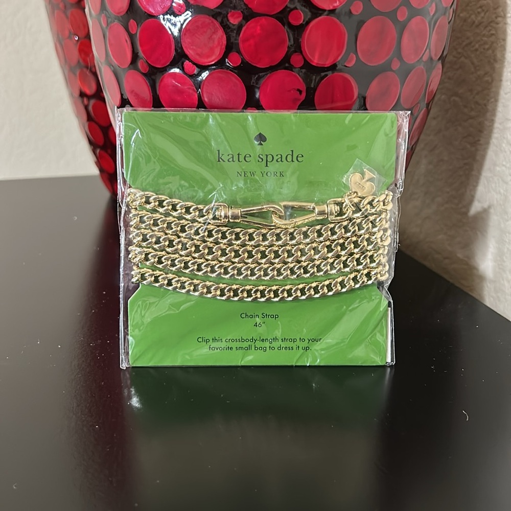 Kate Spade NWT Gold Metal Chain Replacement Crossbody Bag Strap Style KE652 - Picture 3 of 8